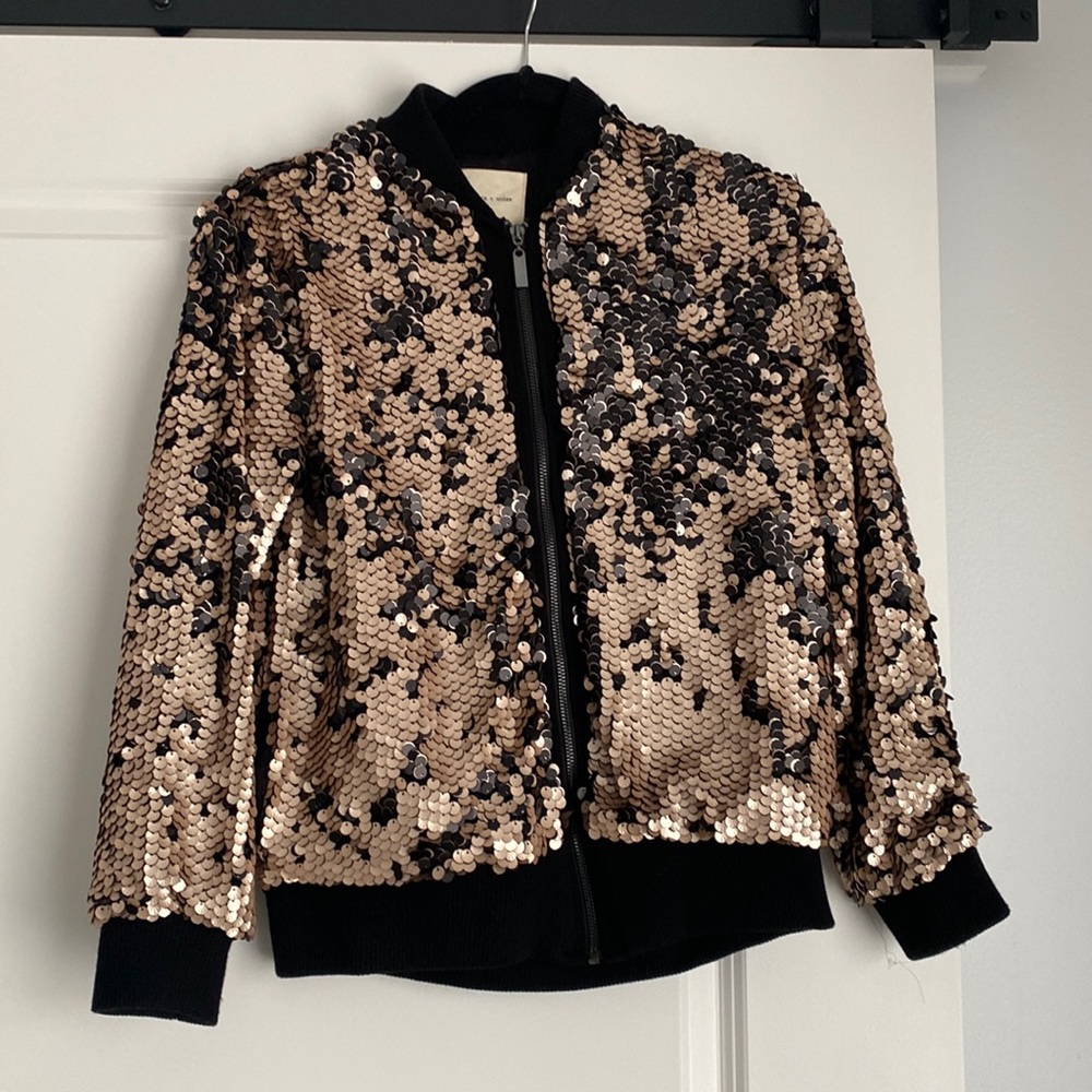 Sequin Bomber Jacket - image 1